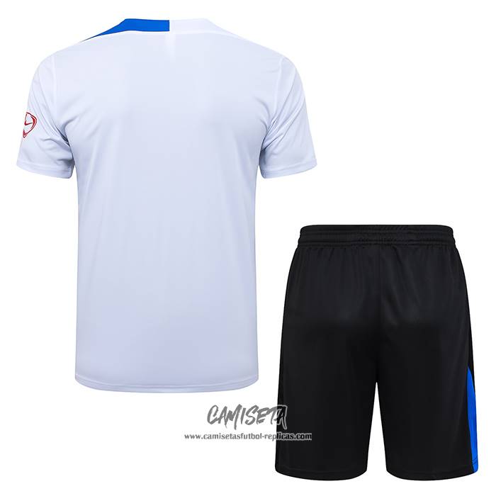 Chandal del Paris Saint-Germain 2025-2026 Manga Corta Blanco - Pantalon Corto